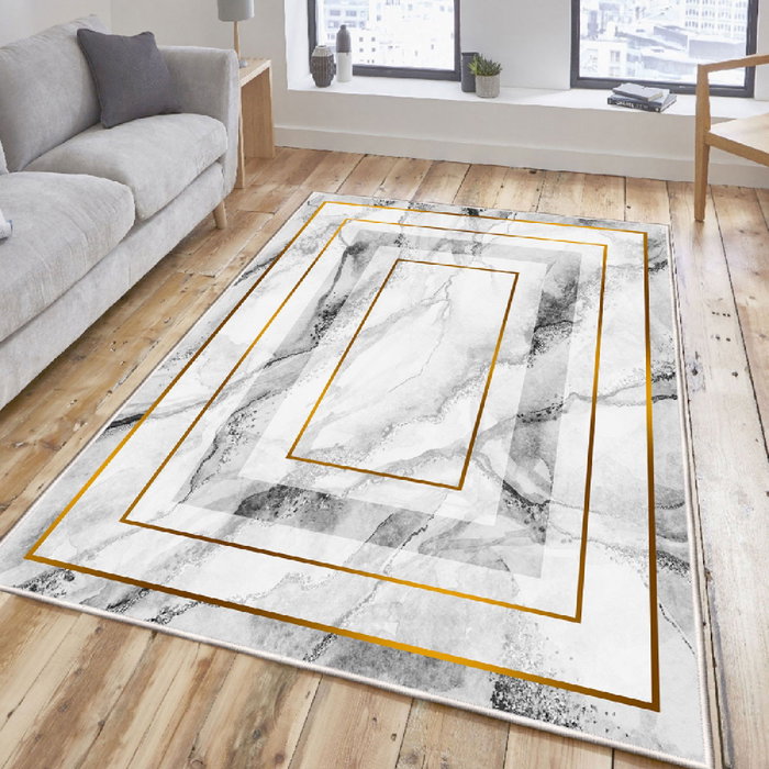 Conceptum Alfombra de Terciopelo Els2384 Multicolor 80 x 120 cm